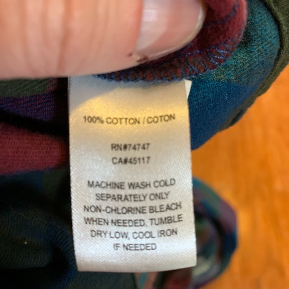 Natural Reflections men’s size 1X, plaid button down - Picture 4 of 7